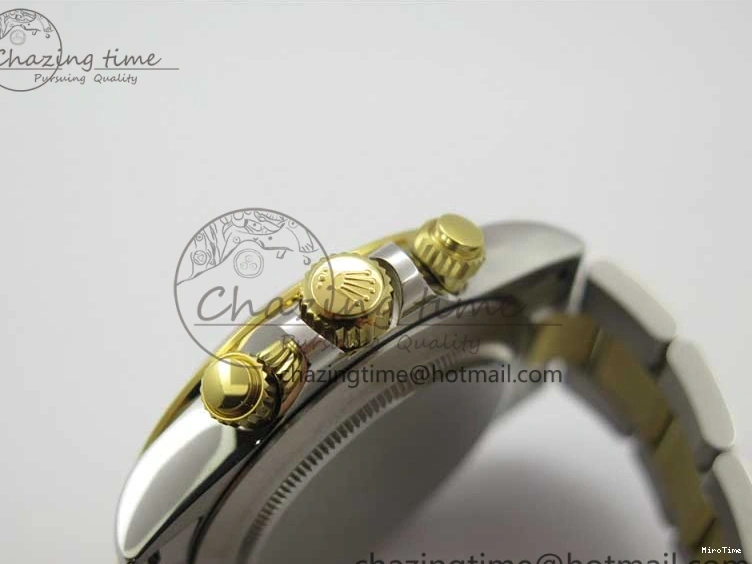 MiroTime 0420 Daytona 116503 SS YG Noob 1:1 Best Edition 904L SS Case and Bracelet White Dial SA4130 V WellDesigned 3176